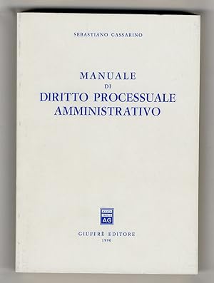 Bild des Verkufers fr Manuale di diritto processuale amministrativo. zum Verkauf von Libreria Oreste Gozzini snc