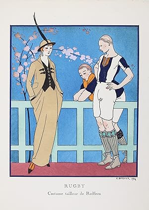 Rugby - Costume tailleur de Redfern (pl.39, La Gazette du Bon ton, 1914 n°4)