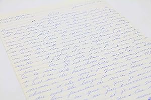 Lettre autographe datée et signée de Jacques Mesrine écrite depuis la prison de Fleury-Mérogis ad...