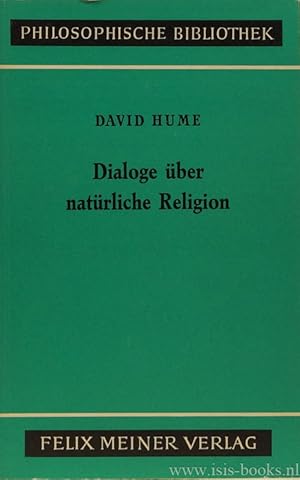 Bild des Verkufers fr Dialoge ber natrliche Religion. Neu bearbeitet von G. Gawlick. zum Verkauf von Antiquariaat Isis