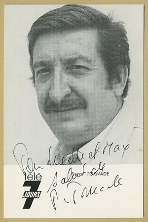 Seller image for Pierre Tornade (1930-2012) - Rare jolie photo ddicace - 1978 for sale by PhP Autographs