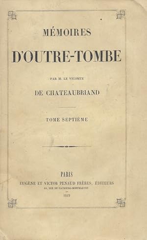 Image du vendeur pour Mmoires d'outre-tombe mis en vente par Librairie Walden