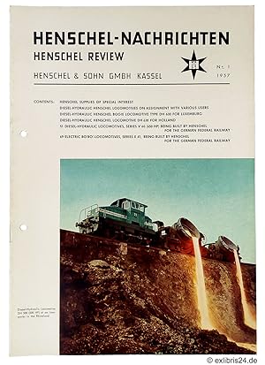 Bild des Verkufers fr Henschel-Nachrichten / Henschel Review, Heft No. 1 / 1957 (Werkzeitschrift) zum Verkauf von exlibris24 Versandantiquariat