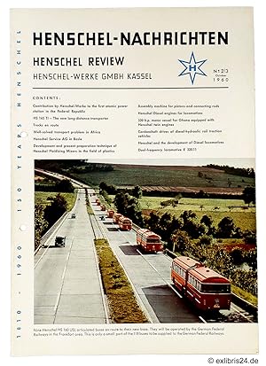 Bild des Verkufers fr Henschel-Nachrichten / Henschel Review, Heft No. 2/3 / October 1960 (Werkzeitschrift) : 1810-1960 - 150 Years Henschel zum Verkauf von exlibris24 Versandantiquariat