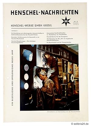 Bild des Verkufers fr Henschel-Nachrichten, Heft No. 6 / Dezember 1959 (Werkzeitschrift) zum Verkauf von exlibris24 Versandantiquariat