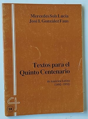 Imagen del vendedor de Textos Para El Quinto Centenario De America Latina (1492 - 1992 ) a la venta por Librera Salvalibros Express