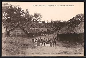 Ansichtskarte Victoria, Vu du quartier indigene