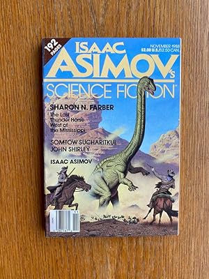 Bild des Verkufers fr Isaac Asimov's Science Fiction November 1988 zum Verkauf von Scene of the Crime, ABAC, IOBA