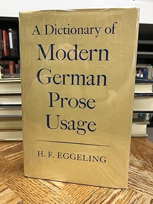 Seller image for A Dictionary of Modern German Prose Usage for sale by THE PRINTED GARDEN, ABA, MPIBA