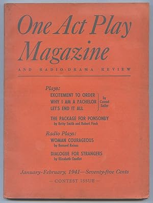 Bild des Verkufers fr One Act Play Magazine and Radio-Drama Review - January-February, 1941 (Volume IV, No. 1) zum Verkauf von Between the Covers-Rare Books, Inc. ABAA