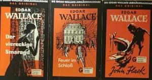 Bild des Verkufers fr Die Edgar Wallace-Jubilumsausgabe: John Flack- Feuer im Schlo- Der viereckige Smaragd; zum Verkauf von Gabis Bcherlager