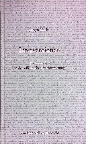 Seller image for Interventionen : der Historiker in der ffentlichen Verantwortung. for sale by books4less (Versandantiquariat Petra Gros GmbH & Co. KG)