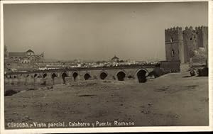 Ansichtskarte / Postkarte Córdoba Andalusien Spanien, Calahorra und Puente Romano