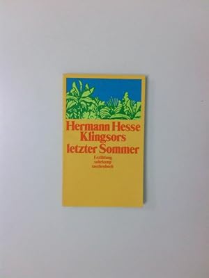 Bild des Verkäufers für Klingsors letzter Sommer: Erzählung (suhrkamp taschenbuch) Erzählung zum Verkauf von Antiquariat Buchhandel Daniel Viertel