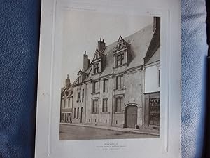 Planche 1910 MONTOIRE MAISON SUR LA GRANDE PLACE FACADE PRINCIPALE HOTELS ET MAISONS XV ET XVIème...