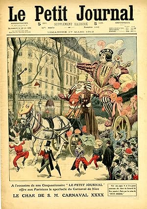 "LE PETIT JOURNAL N°1113 du 17/3/1912" A l'occasion de son Cinquantenaire "LE PETIT JOURNAL" offr...