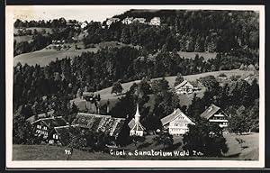 Seller image for Ansichtskarte Wald / Zrich, Ortsansicht mit Sanatorium, Kirche und Gibel for sale by Bartko-Reher