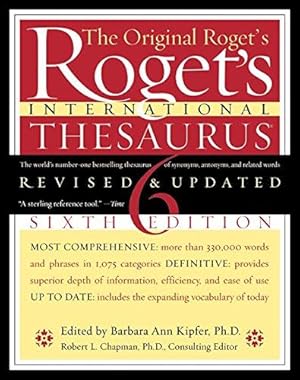 Bild des Verkufers fr Roget's International Thesaurus zum Verkauf von WeBuyBooks