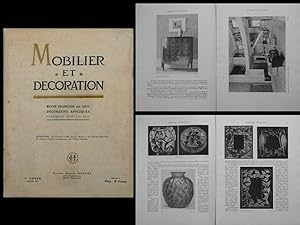 MOBILIER ET DECORATION n°2 1927 LALIQUE, LINOSSIER, MAYODON, DIM, JOUBERT ET PETIT