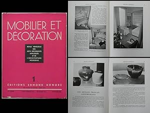 MOBILIER ET DECORATION N°1 1935 MICHEL DUFET, SICLIS, LENOBLE, HERBST, Prouvé