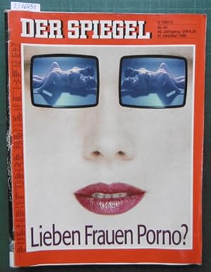 Bild des Verkufers fr Der Spiegel. Das deutsche Nachrichten-Magazin. 42. Jahrgang, Nr. 44 vom 31. Oktober 1988. zum Verkauf von Versandantiquariat Trffelschwein