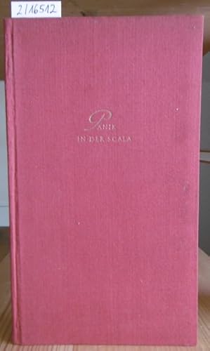 Bild des Verkufers fr Panik in der Scala. Aus dem Italien. v. Fritz Jaff. zum Verkauf von Versandantiquariat Trffelschwein