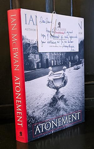 Seller image for Atonement (Signed by Ian McEwan. Includes personal note from Nan Talese) for sale by Friends of the Curtis Memorial Library