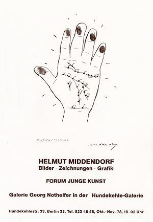 Helmut Middendorf, Zukunftsmusik. Bilder Zeichnungen Grafik. Forum Junge Kunst. Galerie Georg Not...
