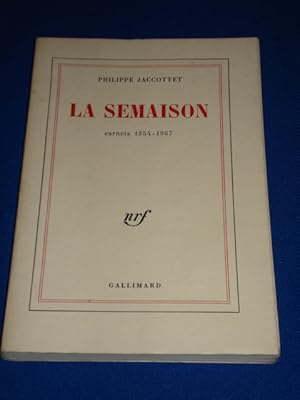 Bild des Verkufers fr La Semaison. Carnets 1954-1967 (SP) zum Verkauf von Emmanuelle Morin