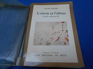 L'obvie et l'obtus. Essais critiques III