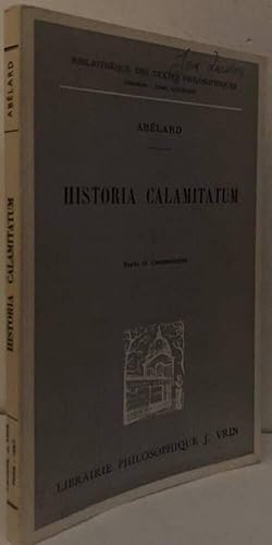 Seller image for Historia Calamitatum for sale by Erik Oskarsson Antikvariat