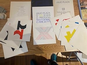Julio Plaza: Design Process: 20 Serigrafias Originales Firmadas y Numeradas. Textoemas C. Ferlaut...