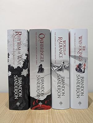 Imagen del vendedor de The Stormlight Archive: The Way of Kings, Words of Radiance, Oathbringer and Rhythm of War (Deluxe Hardback Set) a la venta por Fialta Books