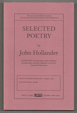 Imagen del vendedor de Selected Poetry a la venta por Jeff Hirsch Books, ABAA