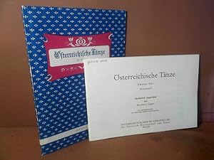 Imagen del vendedor de �sterreichische T�nze - 2.Teil. Text und Notenteil. a la venta por Antiquariat Deinbacher