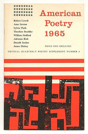 Image du vendeur pour American Poetry 1965: Critical Quarterly Poetry Supplement Number 6 mis en vente par Between the Covers-Rare Books, Inc. ABAA