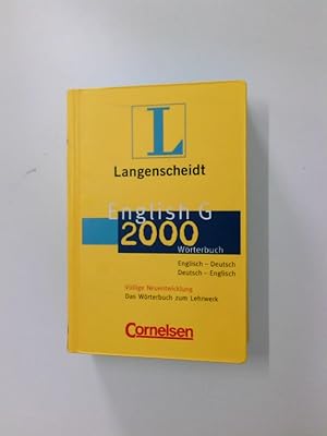 Seller image for Langenscheidt English G 2000 Wrterbuch Englisch-Deutsch /Deutsch-Englisch. Das Wrterbuch zum Lehrwerk for sale by Antiquariat Buchhandel Daniel Viertel