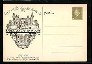Ansichtskarte Ganzsache PP111C6: Aschaffenburg, Verein für Briefmarkenkunde 1907