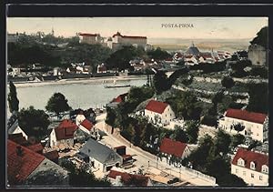 Bild des Verkufers fr Ansichtskarte Posta-Pirna, Gesamtansicht mit Blick ber den Fluss zum Verkauf von Bartko-Reher
