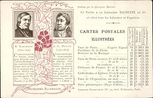 Ansichtskarte / Postkarte Komponist Robert Schumann, Pianist, J. L. Dussek