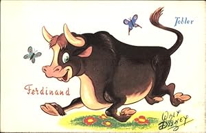 Bild des Verkufers fr Knstler Ansichtskarte / Postkarte Walt Disney, Ferdinand der Stier, Reklame, Chocolats Tobler zum Verkauf von akpool GmbH