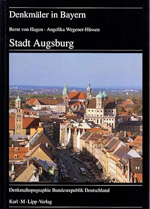 Bild des Verkufers fr Denkmler in Bayern. Stadt Augsburg. Ensembles ? Baudenkmler. Archologische Denkmler. Aufnahmen von August Beisser, Otto Braasch, Petra Eisinger, Helmut Mller, Cornelia Seitz und Joachim Sowieja. Mit Beitrgen von Lothar Bakker, Denis A. Chevalley und Bernd Vollmar. zum Verkauf von Centralantikvariatet