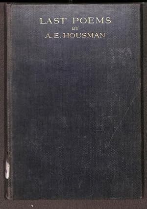 Immagine del venditore per Last poems / by A.E. Housman venduto da WeBuyBooks