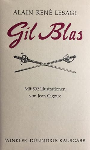 Gil Blas. (= Winkler Dünndruckausgabe )