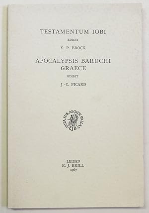 Bild des Verkufers fr Testamentum Iobi. / Apocalypsis Baruchi Graece. (Pseudepigraphia Veteris Testamentum Graece : 2) zum Verkauf von Antiquariat Martin Barbian & Grund GbR