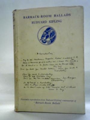 Bild des Verkufers fr Barrack Room Ballads And Other Verses zum Verkauf von World of Rare Books