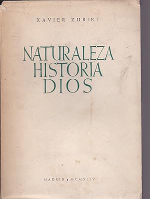 Seller image for Naturaleza, historia, Dios for sale by LIBRERA GULLIVER