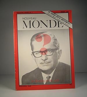 Nouveau Monde : première année, no. 1 : Le Québec et les Juifs. Mars 1968