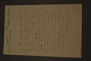 Seller image for Brief des Kopenhagener Botanikers Carl Hansen Ostenfeld (1873-1931) an den Danziger Lehrer und Botaniker Konrad Lakowitz (1859-1945) vom 30. Juni 1926. for sale by Gppinger Antiquariat