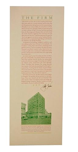 The Firm (Signed Broadside)